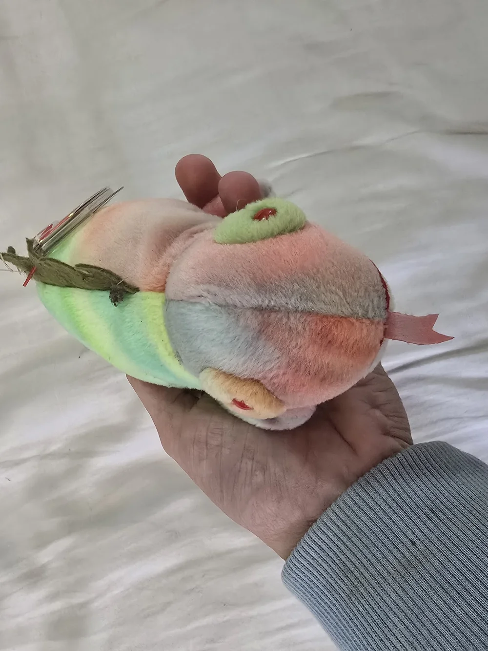 Ty Beanie Baby Iggy the Iguana 1997 Retired Tie-Dye Plush with Tongue MWMT